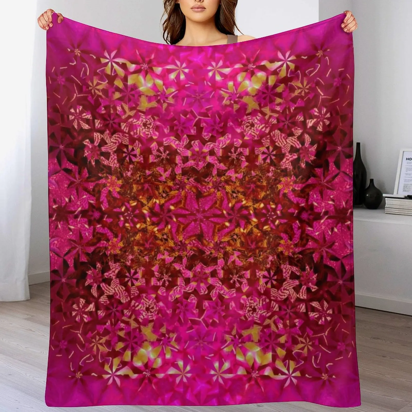 

Pink Orchid Throw Blanket Thins Soft Beds Cute Vintage Blankets
