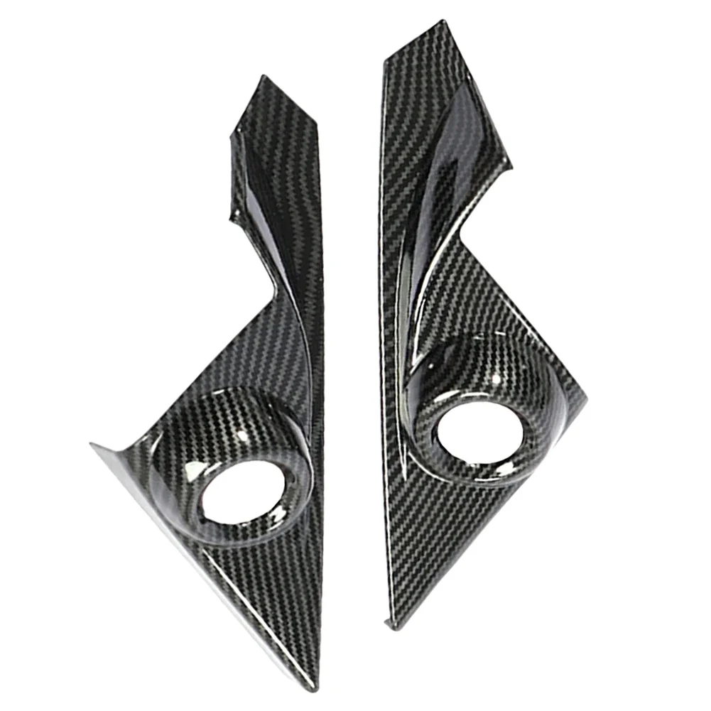 Front Door Speaker Cover Trim Set for Honda For Civic 10th Gen 2016 to 2021 A-Pillar Interior ABS Carbon Fiber Visual Design