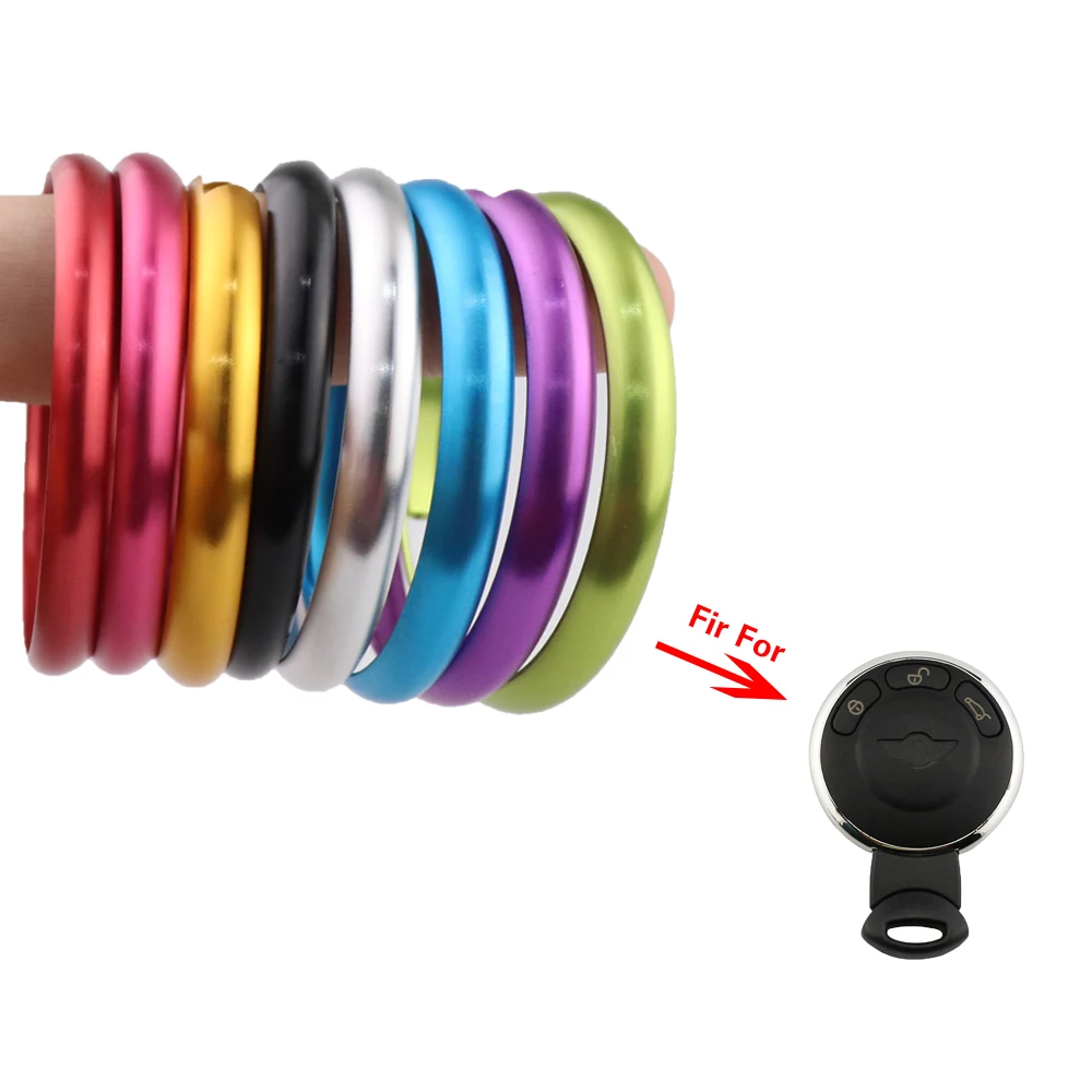 

Алюминиевый сплав, корпус автомобильного ключа, защитное кольцо, брелок для ключей, украшения для BMW Mini Cooper Clubman Countryman R56 R57 R58 R60