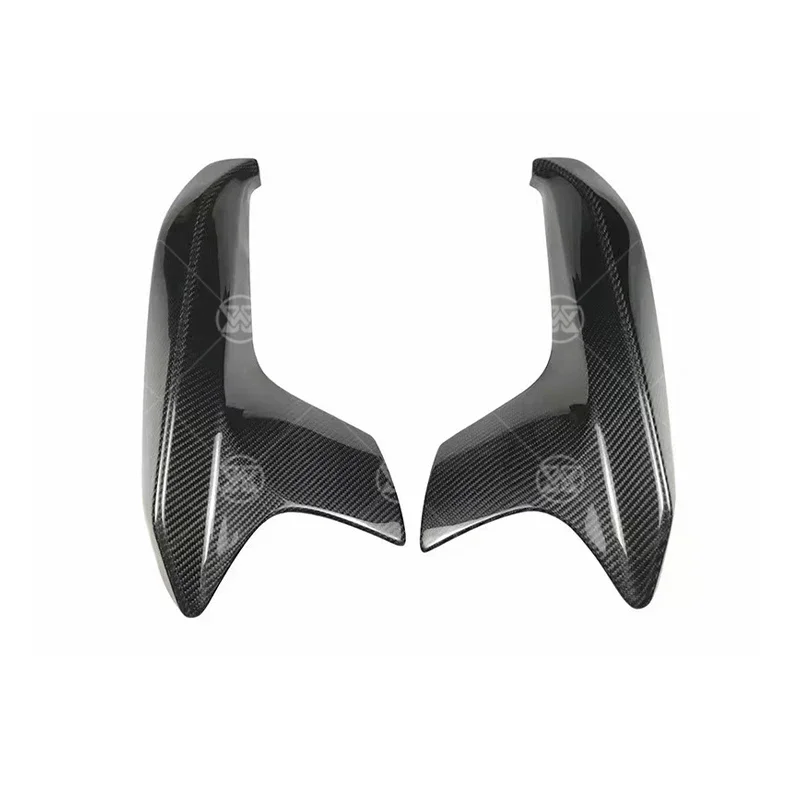 لسيارات BMW F90 M5 2018 2019 ألياف الكربون الجبهة حافة مصد السيارة الفاصل تنفيس الهواء سيارة اللوحات المئزر تقليم Canard الفاصل طقم الجسم