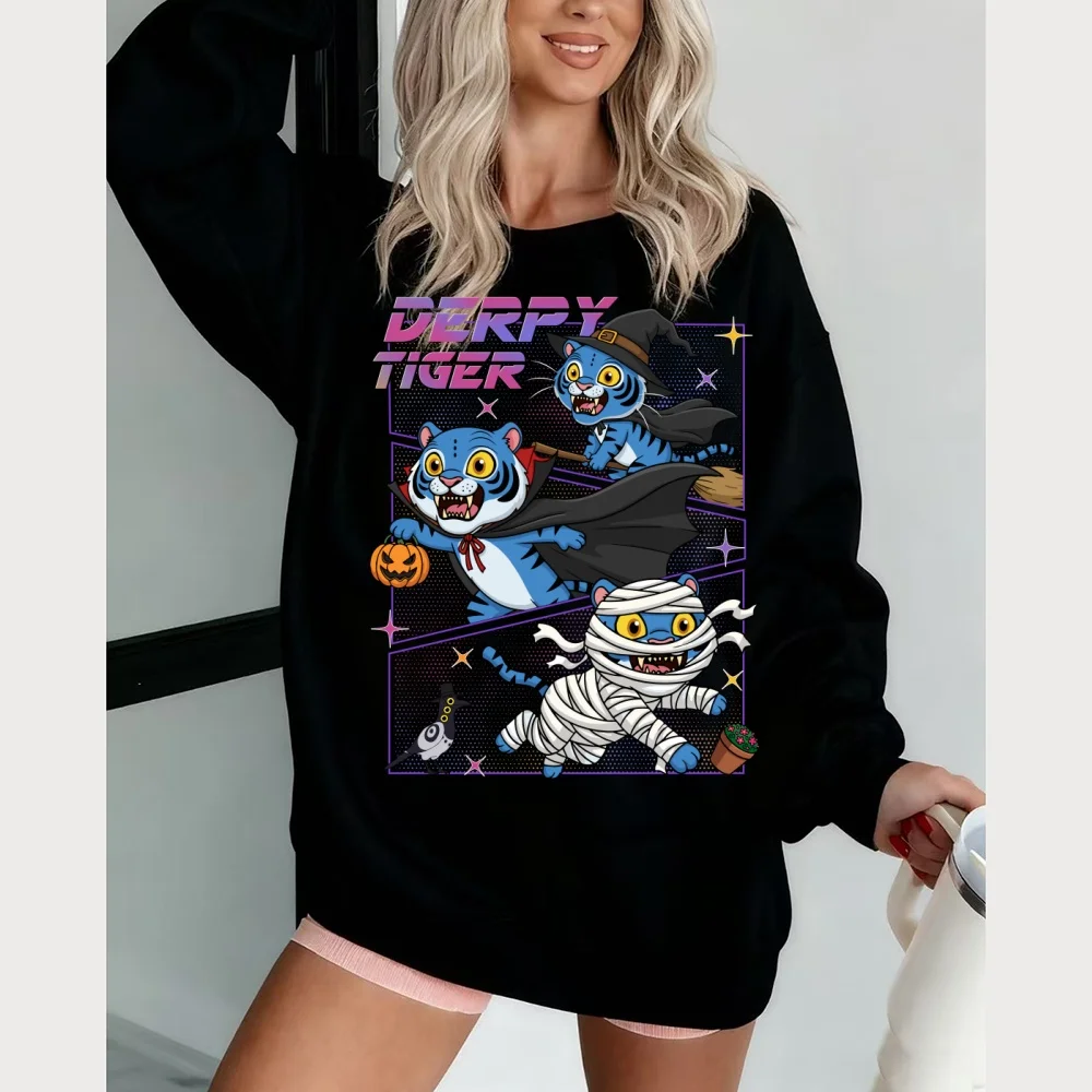 KPop デーモン ハンター メンズとレディース パーカー 2025 ハロウィン 奇妙なセーター デザイン プリント トップス メンズ スウェット パーカー レディース