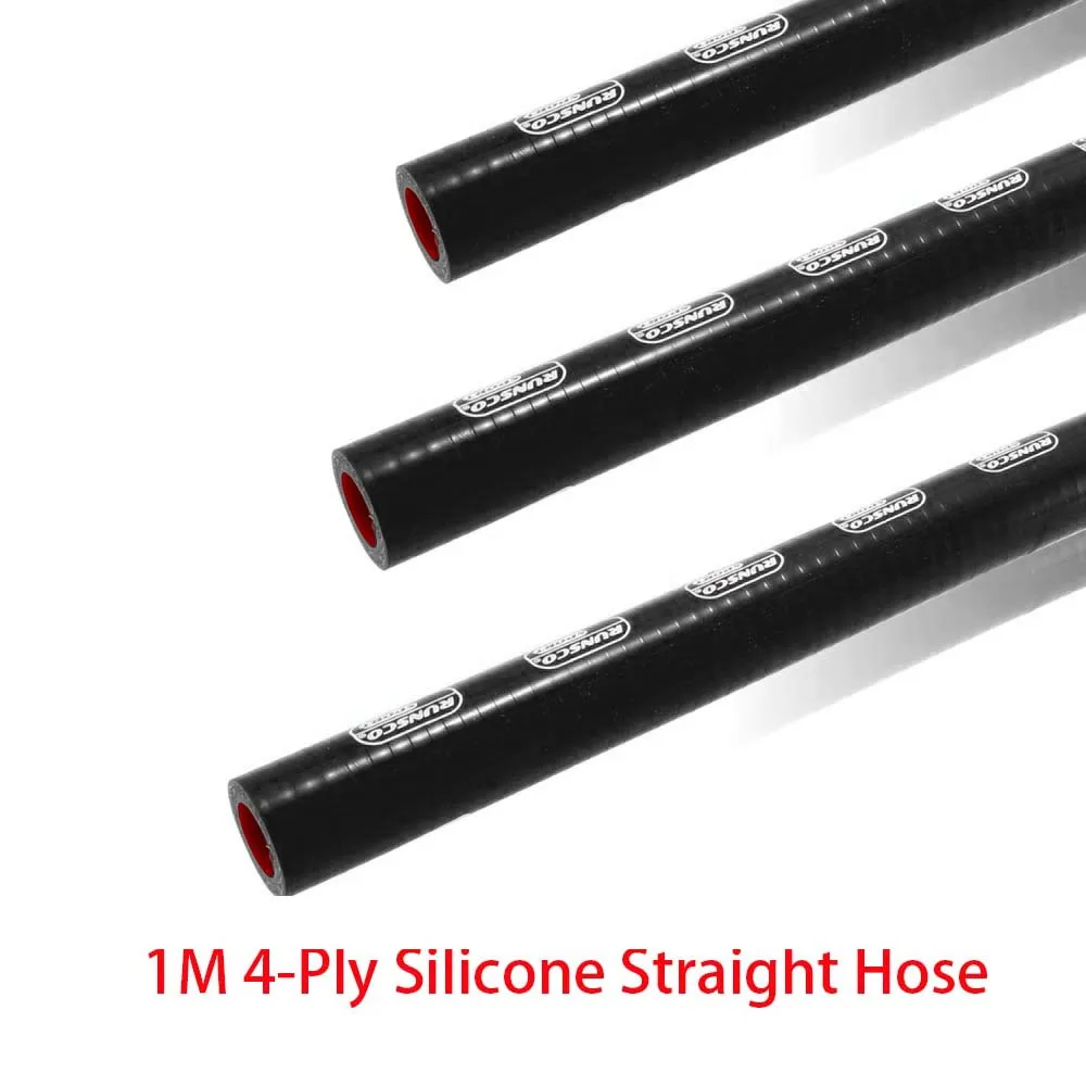 

Универсальный черный силиконовый прямой шланг 4-слойный, 1 м, для турбонаддува, интеркулера, воздухозаборника, трубка для охлаждающей жидкости