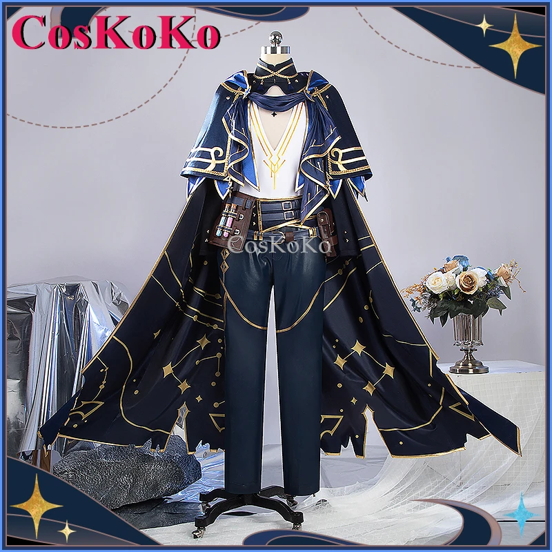 

【Customized】CosKoKo Milan Kestrel Cosplay Anime VTuber Costume Fashion Handsome Uniform Halloween Party Role Play Clothing S-XXL
