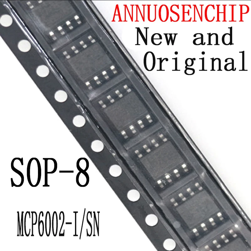 10PCS New And Original SOP8 MCP6002-I SOP MCP6002 SOP-8 SMD IC MCP6002-I/SN