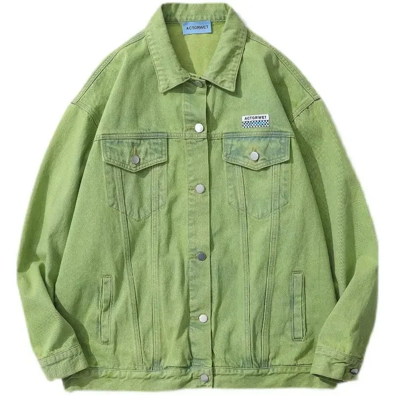 Autumn Women's Cropped Jackets Heating Material Colored Topcoat Personality Handsome Looks Fabric Waist-cinching Baggy Holiday