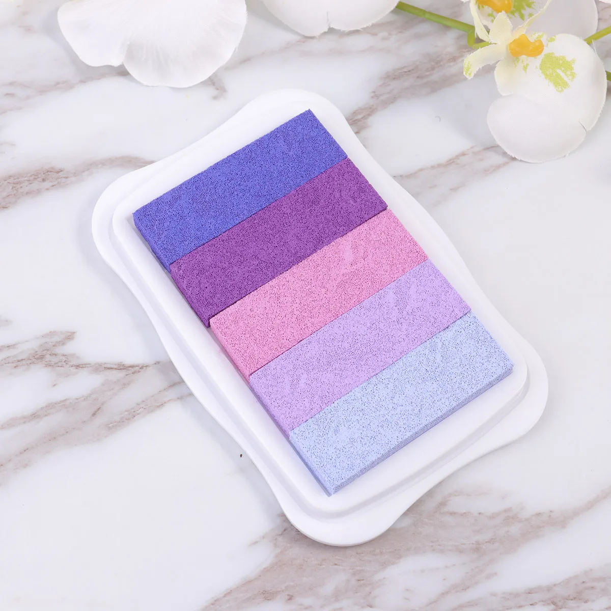 5-kleuren gradiënt inktkussen wasbaar niet-giftig ideaal voor kinderknutsel scrapbooking kaarten maken muur decor doe-het-zelf geschenken creatief