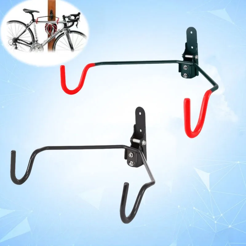 Double Wall Hooks for Mountain Bike, Wall Fixed Bicycle Hanger Rack,Movable Indoor Display Bike Storage Holder for Household Use