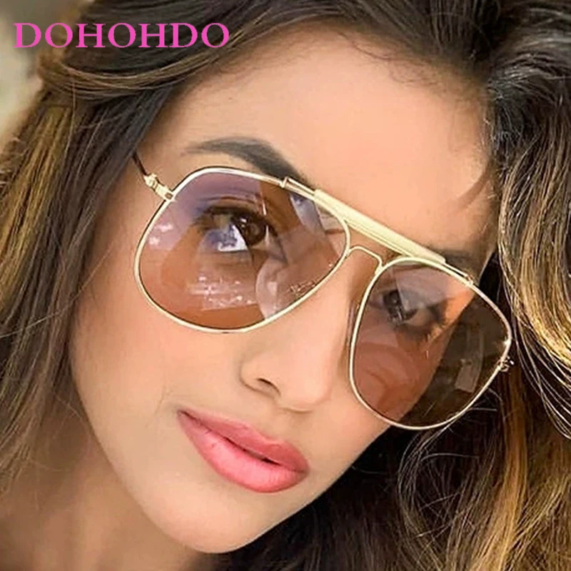 DOHOHDO New Classic Pilot Sunglasses Women Men Retro Shades Brand Female Luxury Sun Glasses Vintage Oculos De Sol Feminino UV400