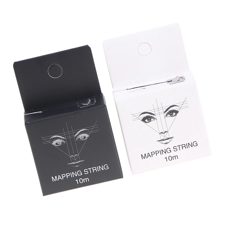 Voorgeïnkte Mapping String Microblading Wenkbrauw Marker Draad Lijn Tool 10M/32,8ft