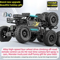 Cool Stuff Toy Car Funny Gift-Kawaii Climbing Off-road 4WD Rc Cars,8K HD Camera Fart Spray Rc Truck,Toys for Kids,Monster Truck