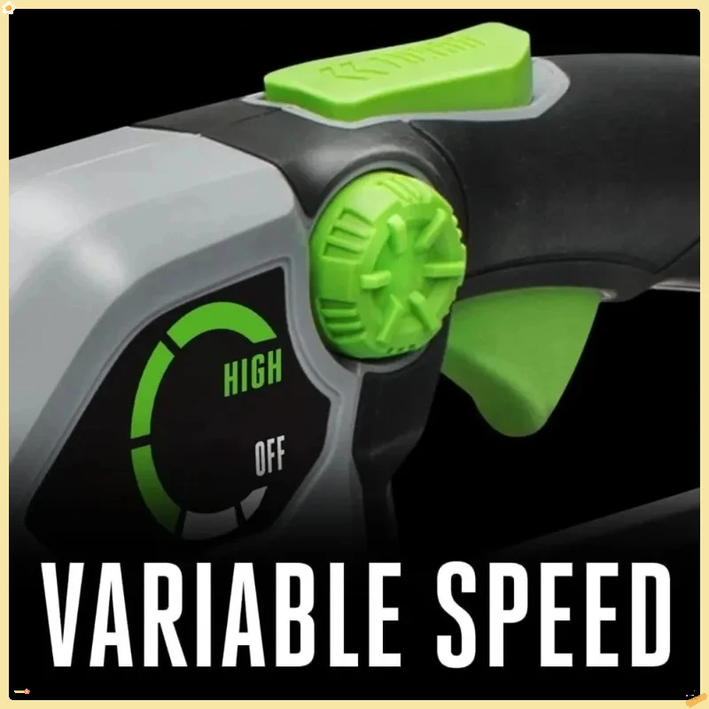 Soplador de hojas, eléctrico inalámbrico, batería y cargador no incluidos 36" de largo x 10" de ancho x 6" de alto