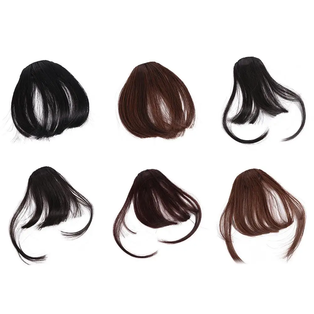 

Synthetic Hairpiece 3D Air Bangs Straight Bangs Hair Extensions Top Hair Bangs Fake Fringe Hair Styling Tools Fake Bangs Women