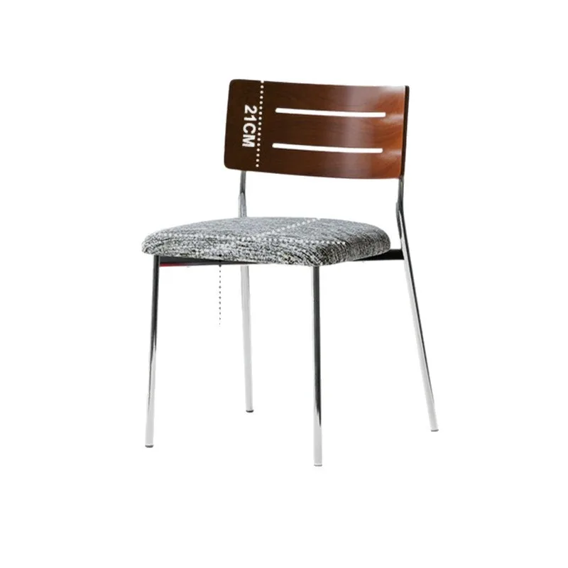 Household fabric dining table and chairs, retro soft bag thickened, Bauhaus chair