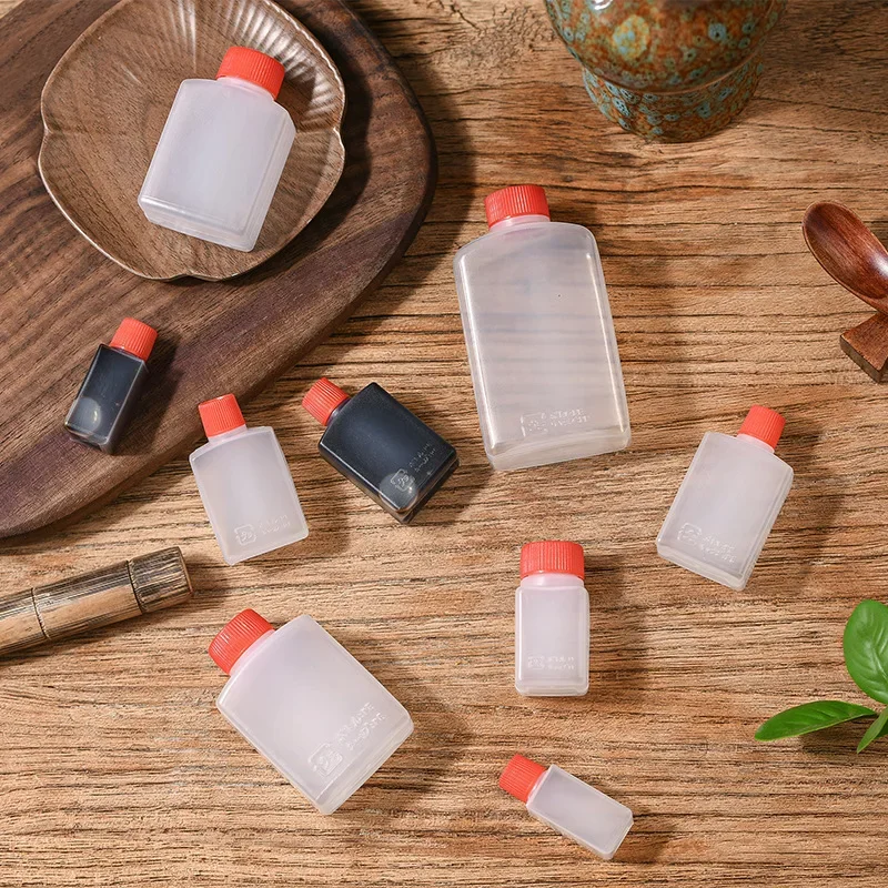 2pcs 6ml 15ml 23ml 30ml Sushi Soy Sauce Bottle Transparent PE Food Grade Plastic  Takeout Packaging Seasoning