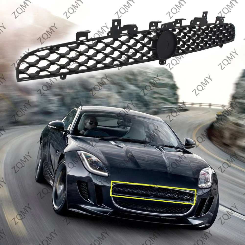 

1pcs Car Front Bumper Upper Grille Replacemeng Mes Grill For Jaguar F-Type 2014 2015 2016 2017 T2R2822