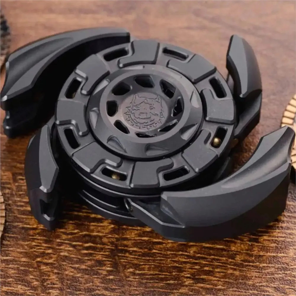 KTS EDC Fidget Spinner à huit pales, jouets pour adultes, Fidget Spinner en zircone, gyroscope à ongles ouverts, Gadgets de soulagement de l'anxiété