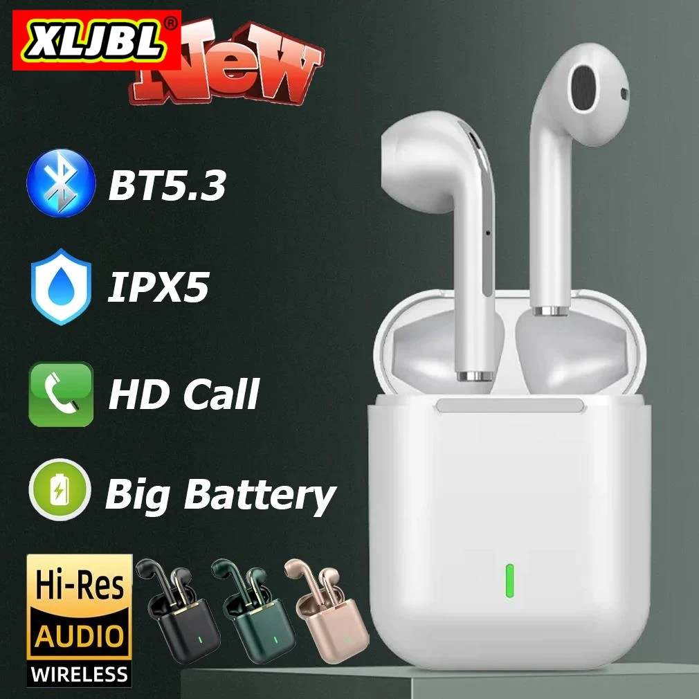 

Original XLJBL New J18 Pro Wireless Bluetooth 5.3 Earphone IPX5 Waterproof HD Call Hifi Sound Sports Gmaing Headsets With Mics