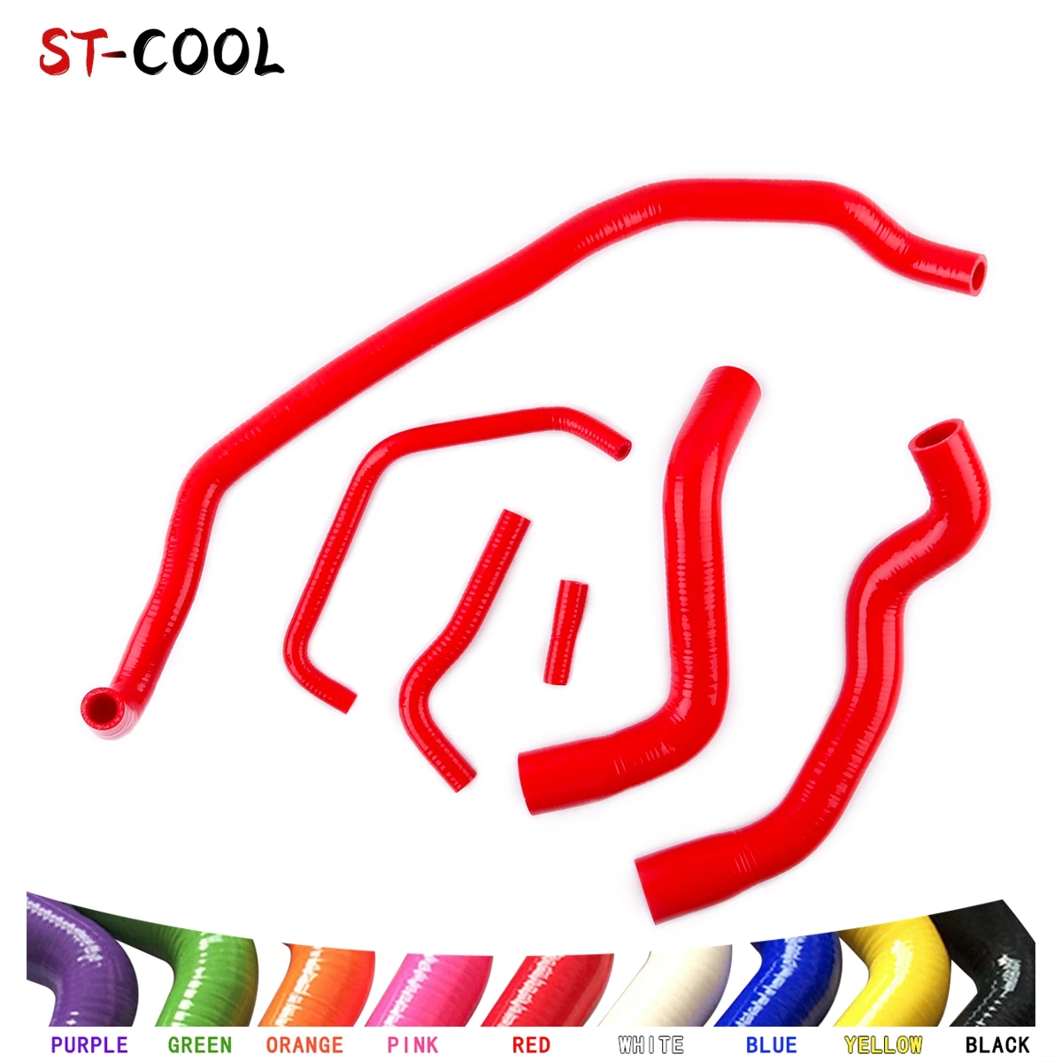 For Abarth Punto Evo Alfa Romeo Mito QV Water Hoses Kit Silicone Tubes Pipes 6Pcs 10 Colors