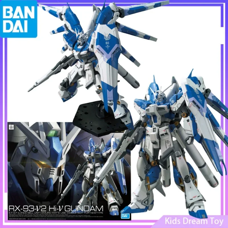 

Bandai in Stock Original RG 1/144 GUNDAM Anime Figures RX-93-v2 Hi-ν GUNDAM Action Figures Toys Collectible Model Gifts for Kids