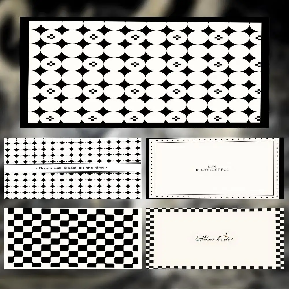 

Simple Classic Art Black and white Mouse Pad Large Thick Desk Pad Stitched Edges Gaming Mouse Mat for PC
