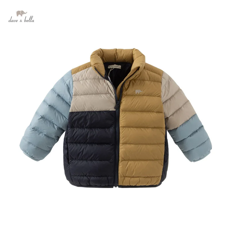 Dave Bella Kinderen Jongens Meisjes Witte Eendendons Top Bovenkleding 2024 Herfst Winter Casual Zachte Parka Outdoor Warm DB 4243349