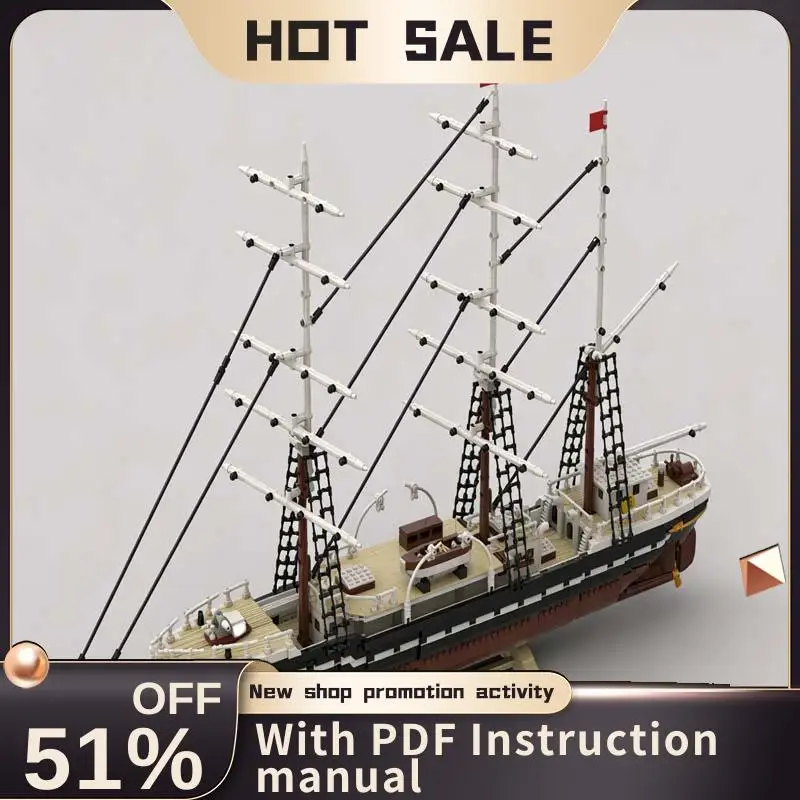 

New 3206Pcs Moc Sailing Ship City Port Modular Model Diy Technology Bricks Creative Ideas Toy Birhday Gift Building Blocks