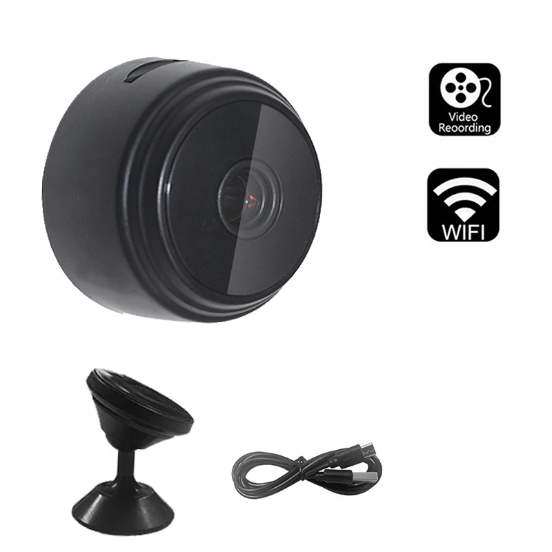 كاميرا أمان لاسلكية A9 Mini 720P HD WiFi لمراقبة المنزل الذكي ونظام حماية مراقبة الفيديو عن بعد