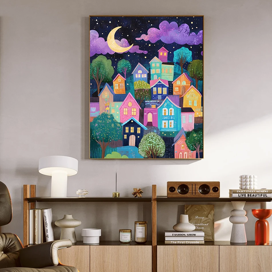 RUOPOTY Diy Oil Painting By Numbers For Beginner Simple hand drawn landscape Easy Artwork Picture Drawing Canvas Home Decoration