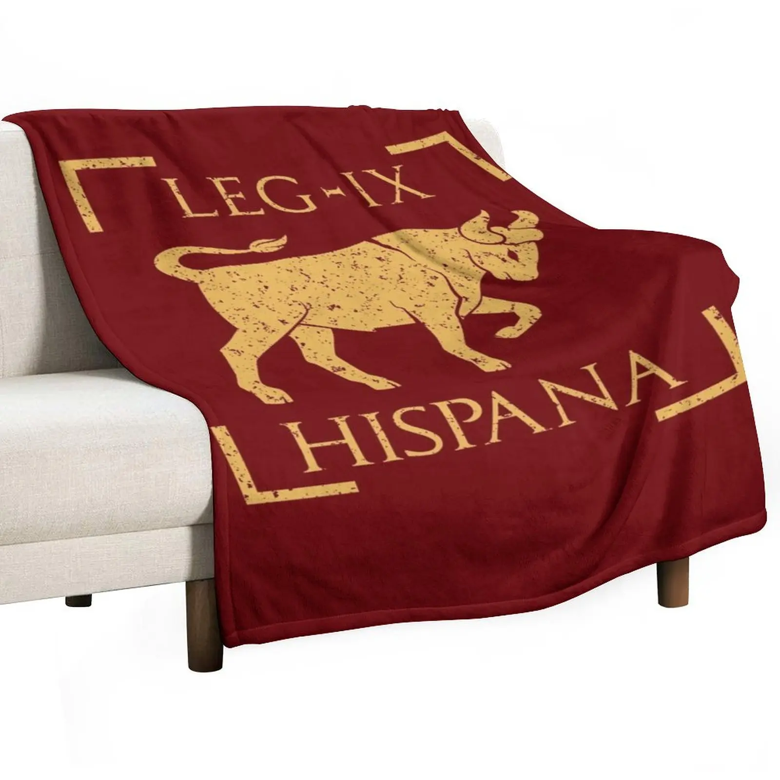 

Legio IX Hispana Taurus Emblem Roman Legion Throw Blanket Beach Sofa Throw Extra Large Throw Camping Blankets