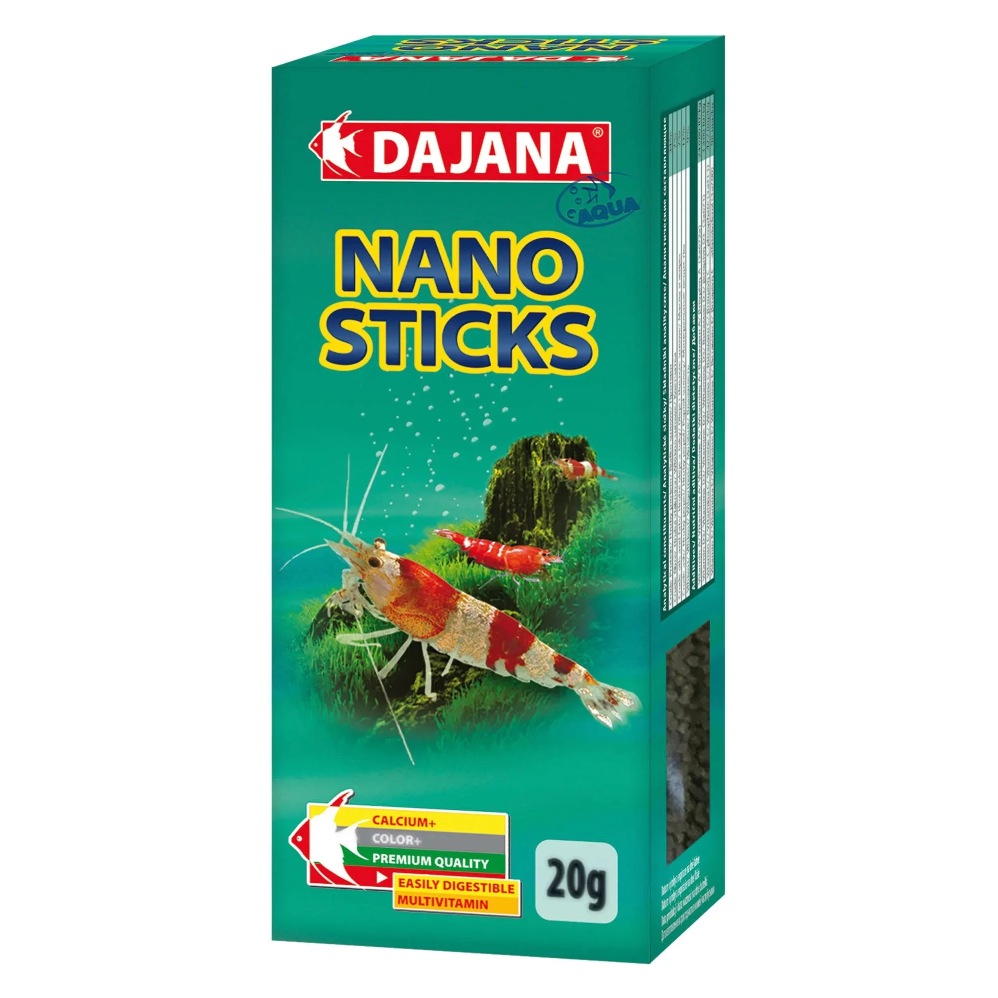 Alimento para gambas de acuario, NANO STICKS de DAJANA 20gr