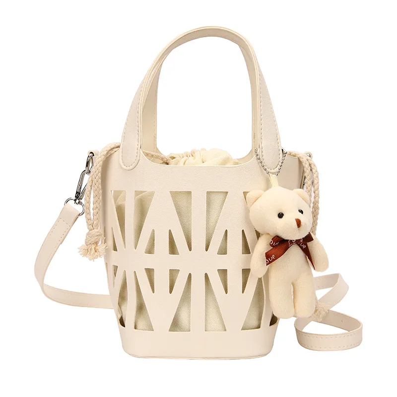 

2025 New Women's Hollow Vegetable Basket Tote - Large Capacity Fashion Light Luxury Shoulder/Armpit Bag