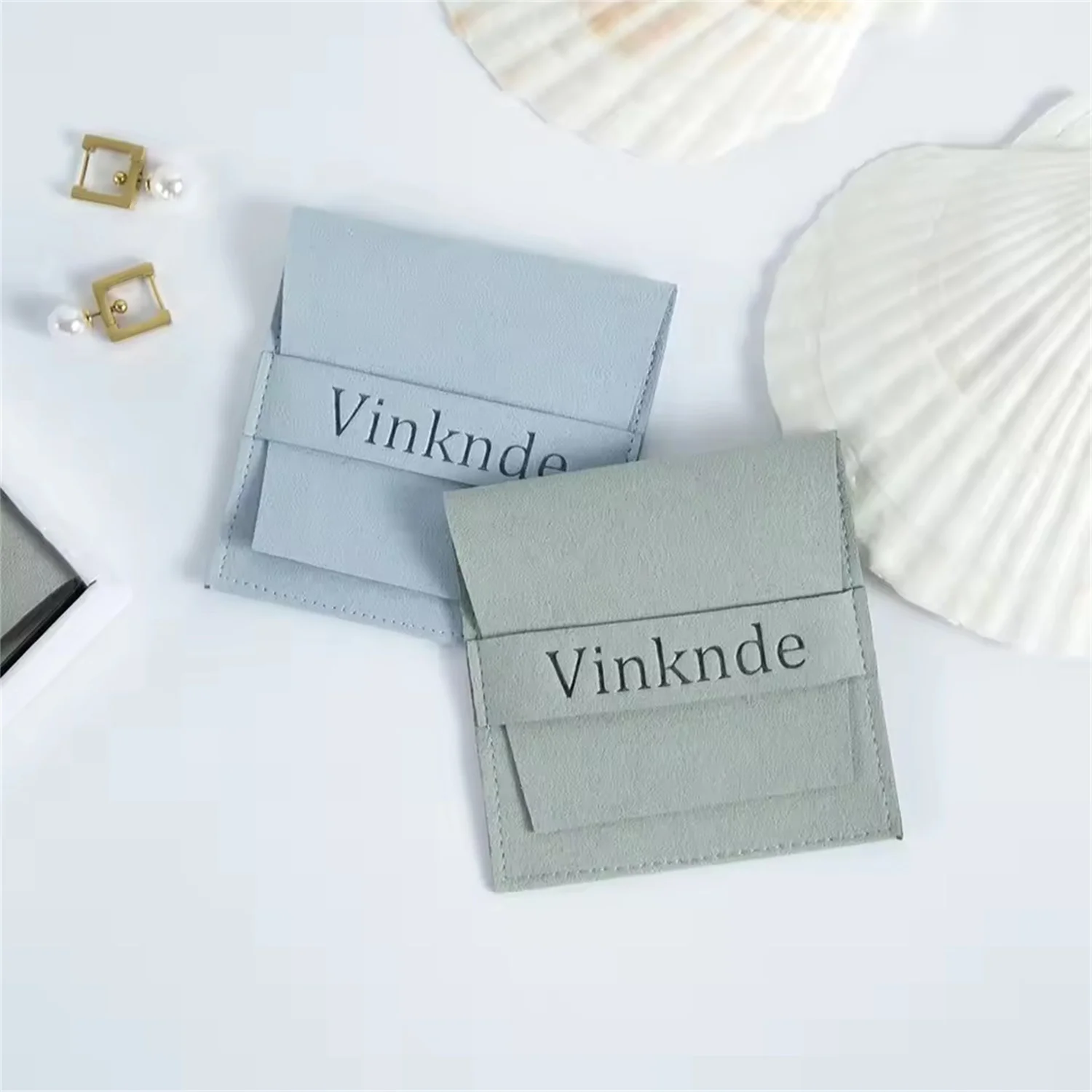 100Pcs Customize Logo Name Wedding Favors For Guests Bulk Candy Gift Bags Wholesale Microfiber Jewelry Packaging Envelope Pouch