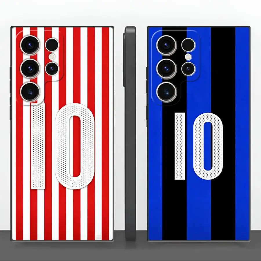 Case for Samsung Galaxy S26 S23 S25 Ultra S20 S24 Plus S10 S9 S21 FE Note 20 Ultra 8 9 10 Funda Phone Cover Cartoon Football