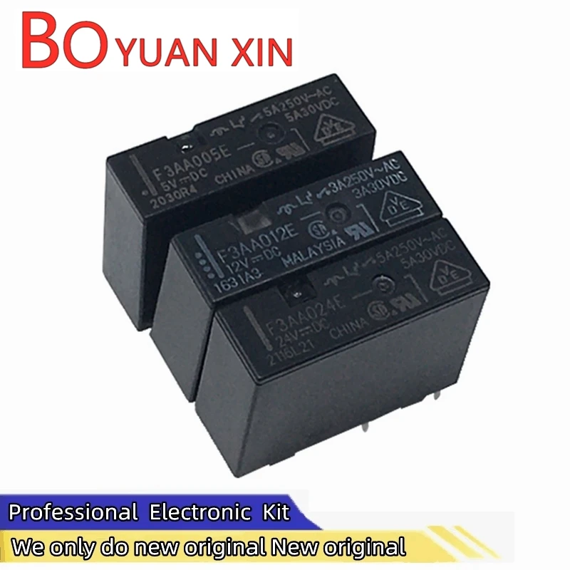 

New original relays F3AA005E F3AA012E F3AA024E 4pin 5V 12V 24V Communication relay