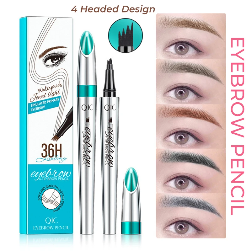 

Abestyou 4 Headed Design Liquid 36H Long Lasting Hairline Eyebrow Pencil Waterproof Without Dyeing Eyebrows Shape Maquillaje