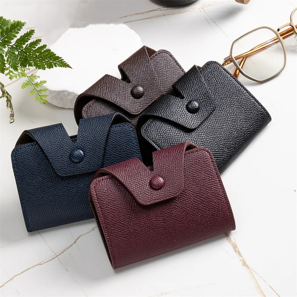 2024 New Arrivals Men Credit Card Holder Leather Purse for Cards Case ID Bank Card Holder Women Cardholder and Coins Wallet