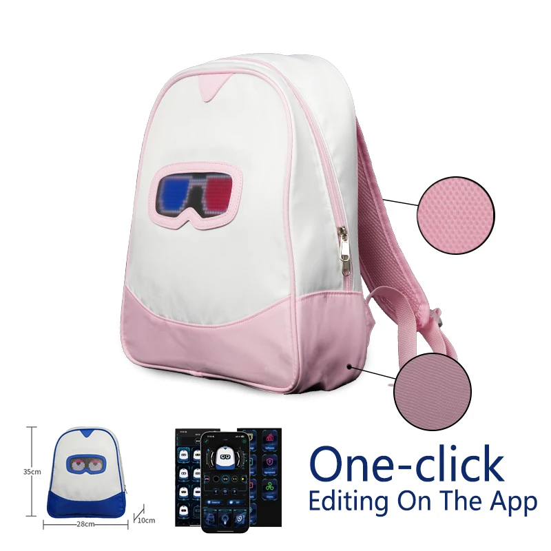 

DIY Smart backpack Travel Bags School Bags LED Display backpack mochilas mujer Holiday Gift fashion backpacks Sports Waterproof