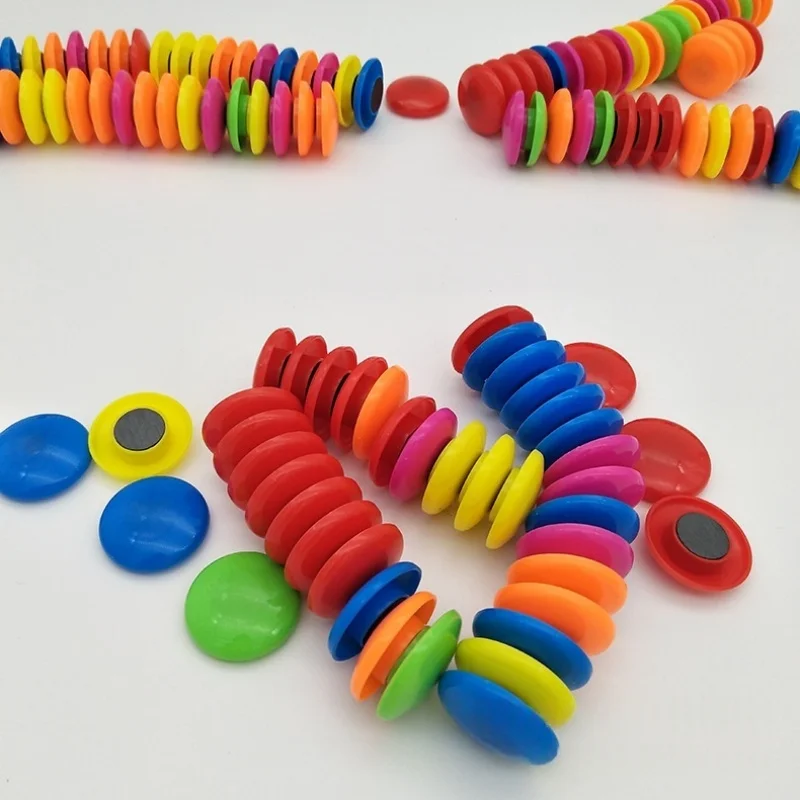 50 pezzi/confezione colore misto 32 mm colore lavagna magnetica polvere extra stella magnete insegnamento lavagna aspirazione magnetica Ima