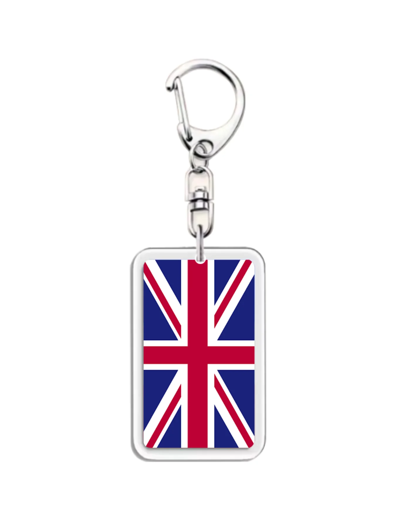 

1pc Britain Flag Keychain, Minimalist Style, Acrylic UK Flag Keyring, Exquisite Gift For Friends.