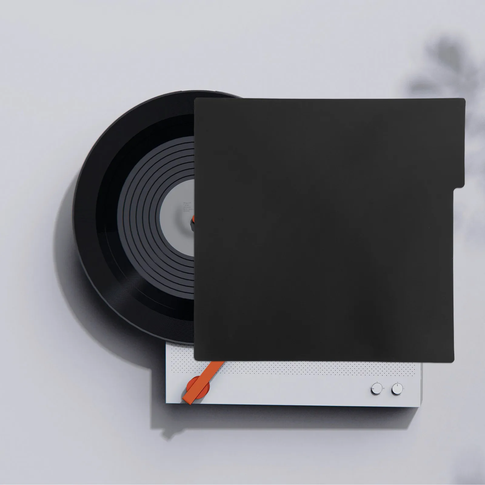 10Pcs Vinyl Record Divider Cards Black Plastic12.5×15CM Heavy Duty Shelf Dividers for Vinyl Collection Sorting and Storage