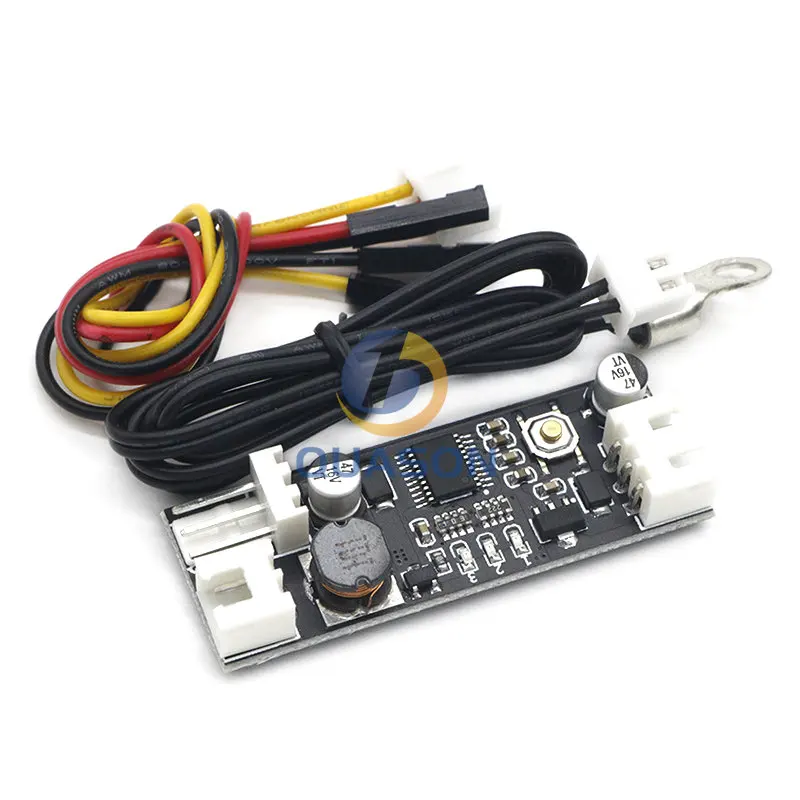 12V 0.8A DC PWM 2-3 Single Wire Fan Temperature Control Speed Controller Chassis Computer Noise Reduction Module NTC B50K 3950