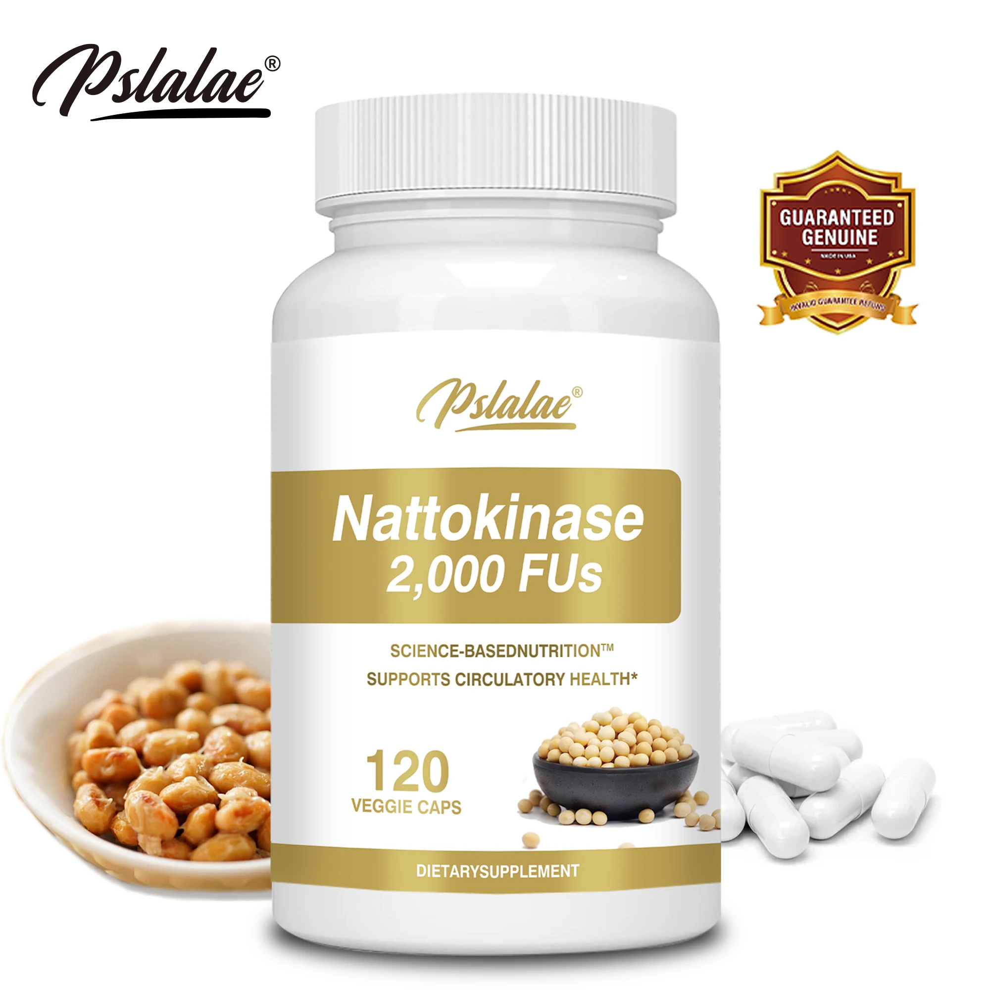 مكمل Nattokinase - يحسن الدورة الدموية، ويساعد صحة القلب والأوعية الدموية والقلب، ويعزز الجدة بشكل عام #1