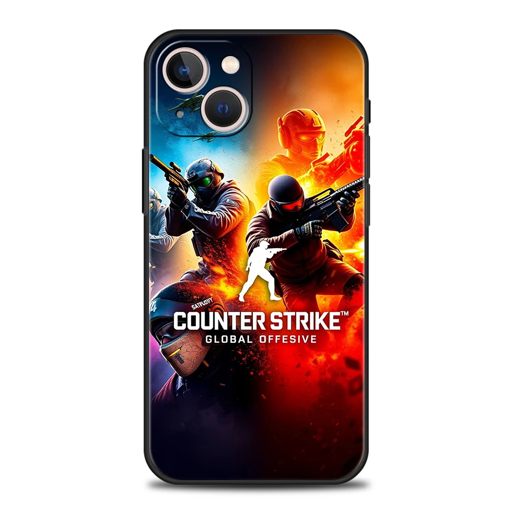 Counter Strike CS GO Hot Game Handyhülle für iPhone 16 15 14 13 12 Pro Max 11 Pro Max 7 8 Plus XS XR stoßfeste Silikonhülle – Detail 2
