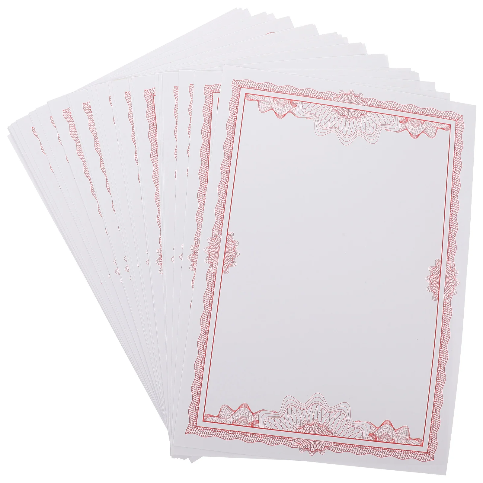 50 hojas de papel para certificados imprimibles, diploma en blanco, premio de cumplimiento, graduación escolar, reconocimiento de Honor, regalo de negocios