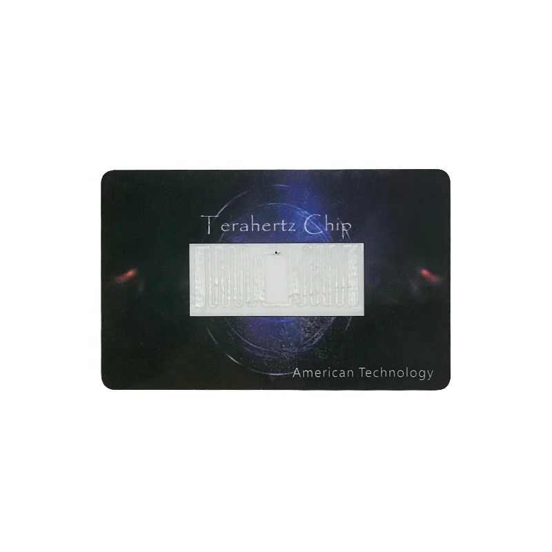 Customized high quality terahertz chip energy saving card PVC scales energy card