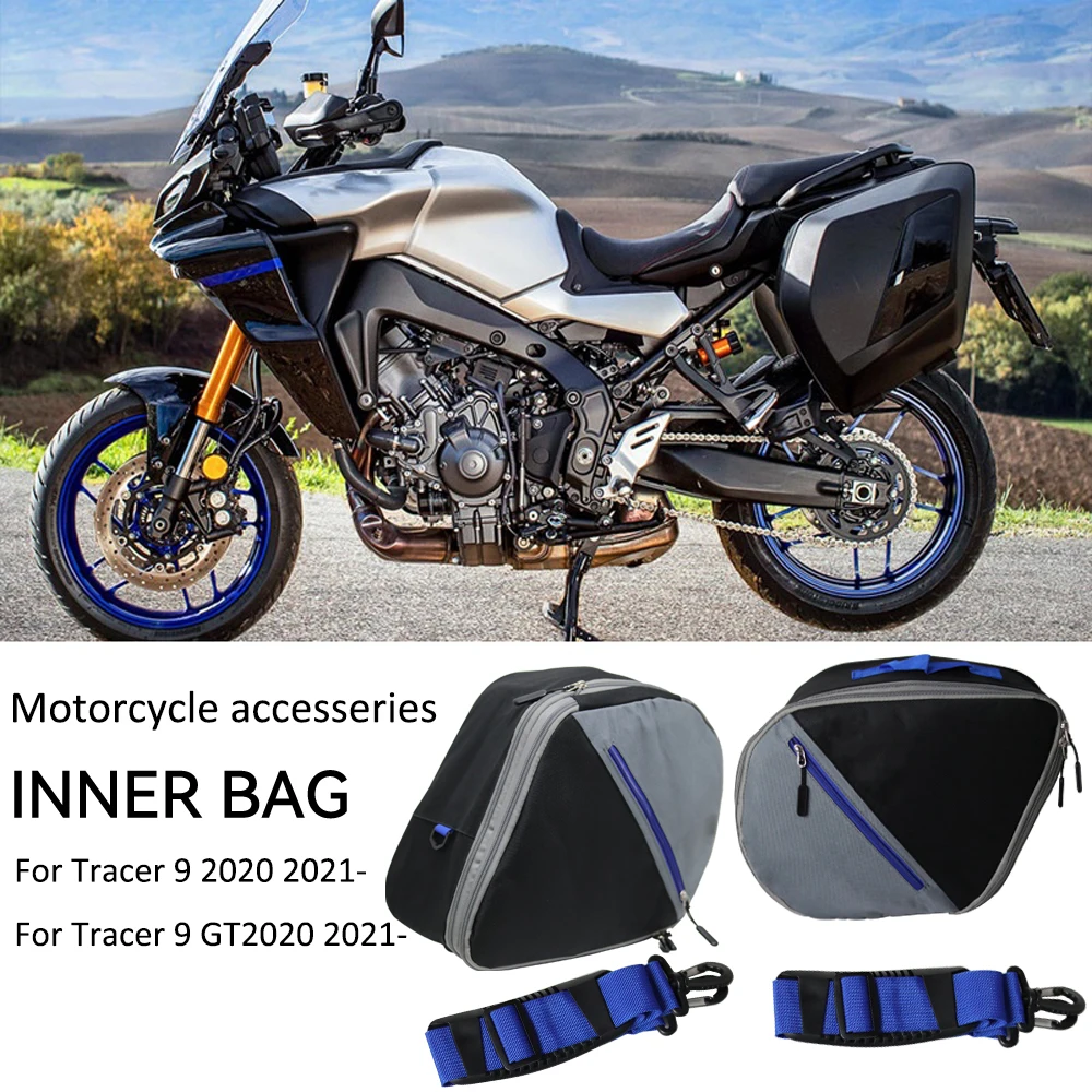 For Yamaha Tracer 9 GT TRACER 9GT Motorcycle Luggage Bags Black Expandable Inner Bags For Tracer9 GT Tracer900 Tool Bag