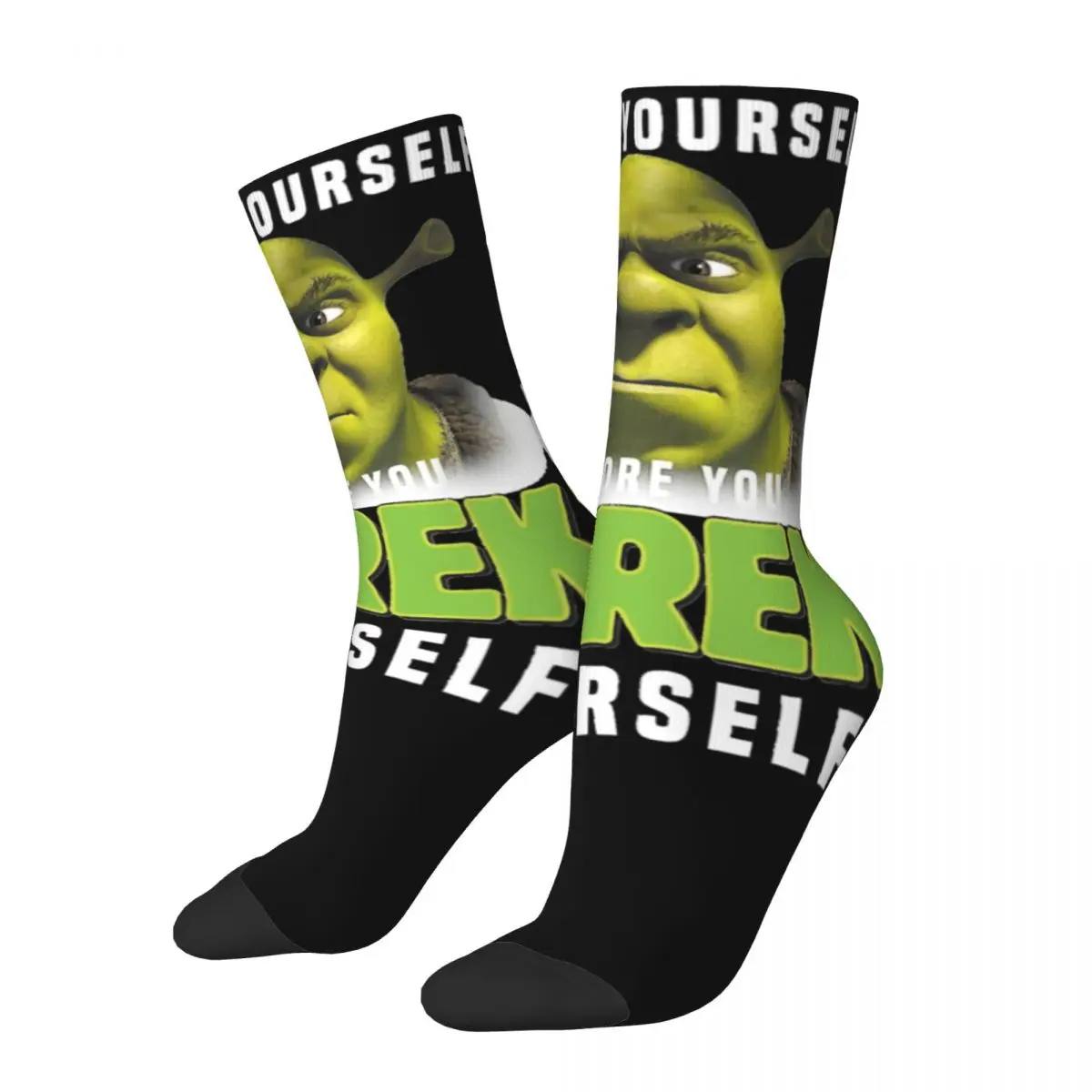 

Casual Men Socks Shreks Check Yourself Before You Shreks Yourself Merchandise Super Soft Sport Socks All Seasons