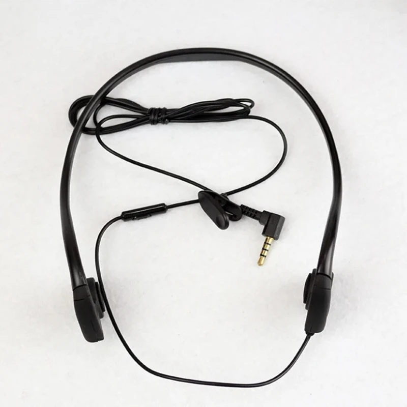 New Wired Bone Conduction Sports Headphones, Ear-hook Outdoor Smart Headphones with Mic, compatible with iPhone Xiaomi Samsung.