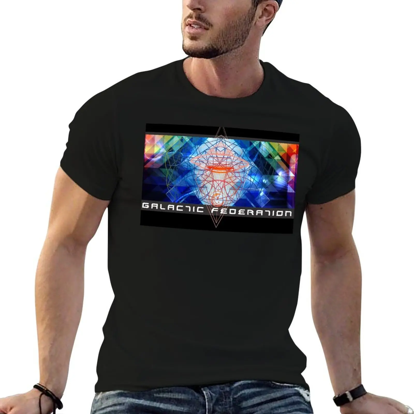 Galactic Federation of Light - Sananda T-Shirt vintage customizeds oversized graphic tee sports fans shirts men