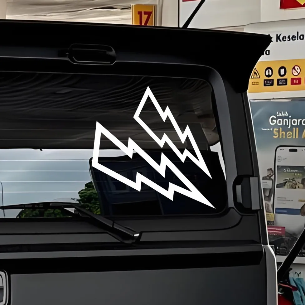 Lightning Motorcycle Stickers Waterproof for DIY Motorbike Helmet Fuel Tank Electric Scooter Front Fairing Vinyl Decals #40